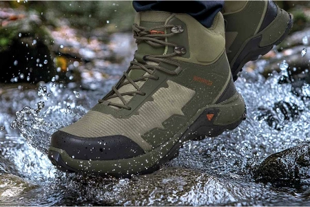 thumbnail image 2 of NINGO Men's Slip Resistant Work Shoes - Water & Oil Resistant Chef Kitchen Sneakers (US 7-13) 2 of 5