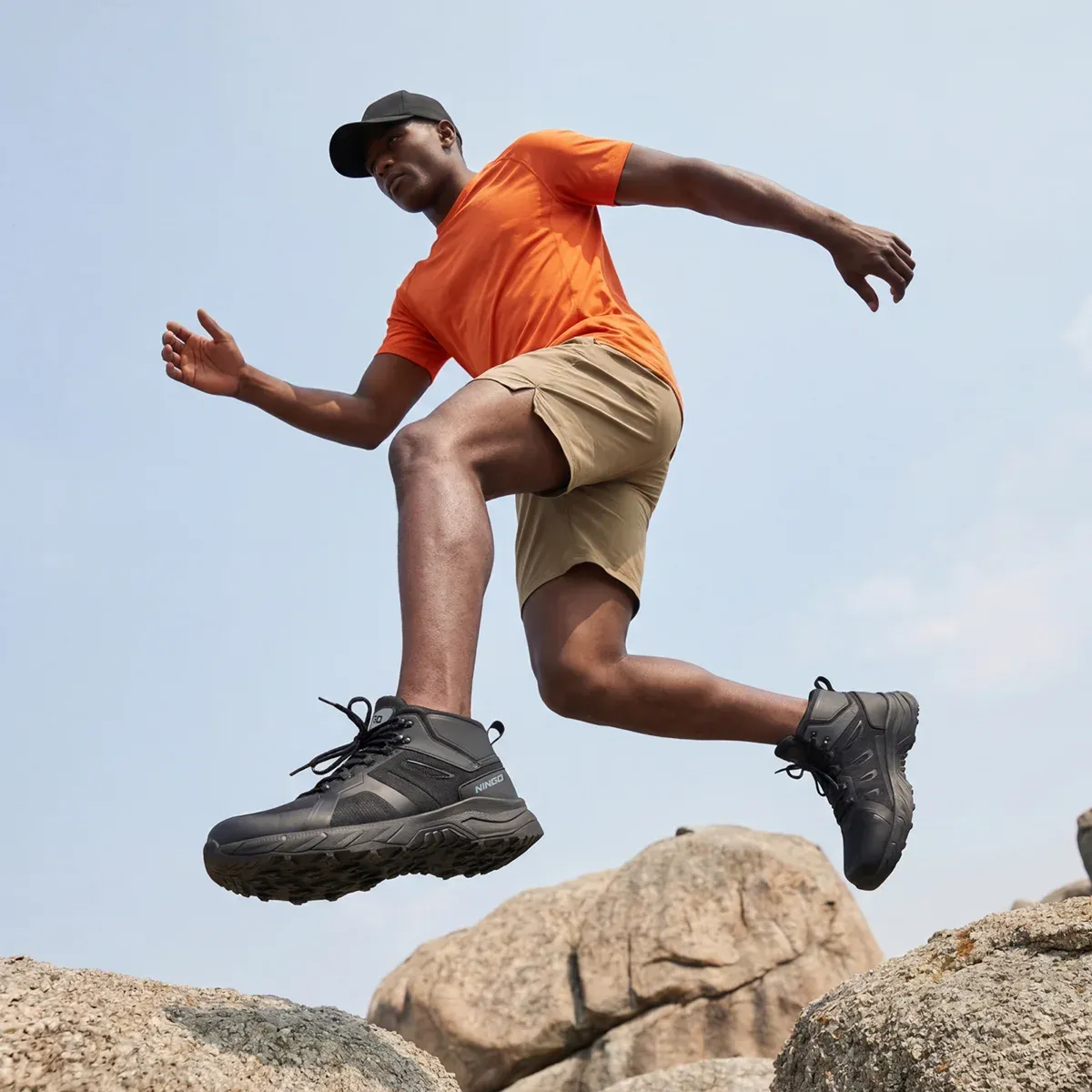 Men's CloudStride Waterproof Hiking Shoes Ankle Protection image2