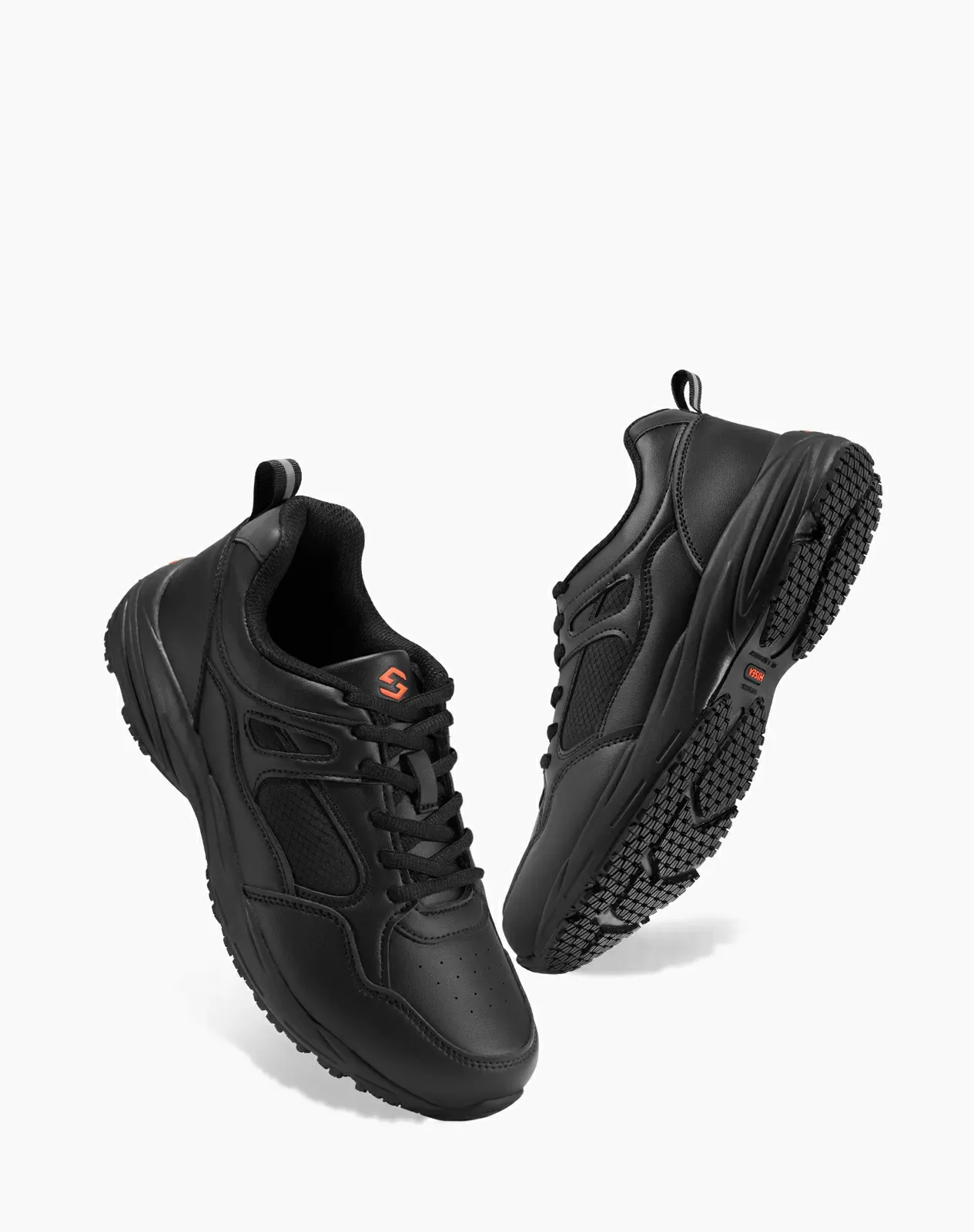 Men's Non Slip Kitchen Shoes Black image4 Men's Non Slip Kitchen Shoes Black image4
