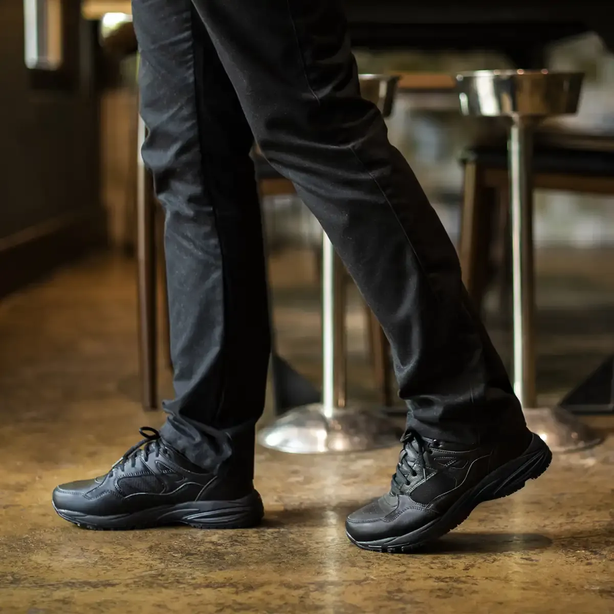 Men's Non Slip Kitchen Shoes Black Industrial image2