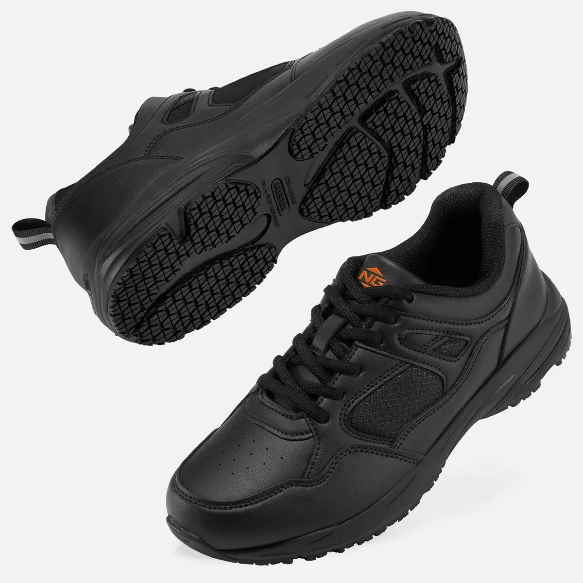 Men's Non Slip Kitchen Shoes Black image4 Men's Non Slip Kitchen Shoes Black image4