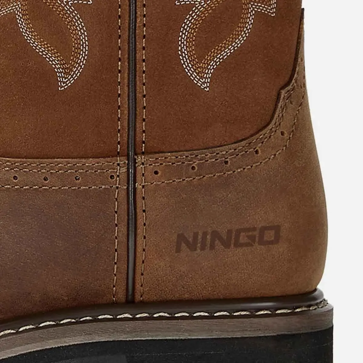 Men's Steel Toe Western Work Boots Camel image6 Men's Steel Toe Western Work Boots Camel image6