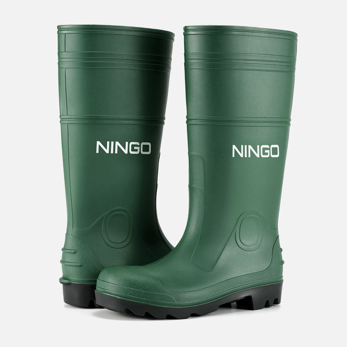 Men's Steel Toe Rain Boots Green image7