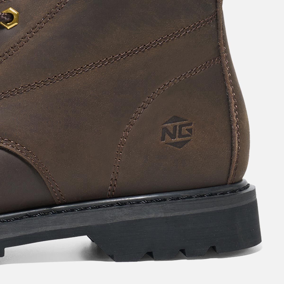 Men's TitanGuard Leather Martin Boots Brown image6 Men's TitanGuard Leather Martin Boots Brown image6