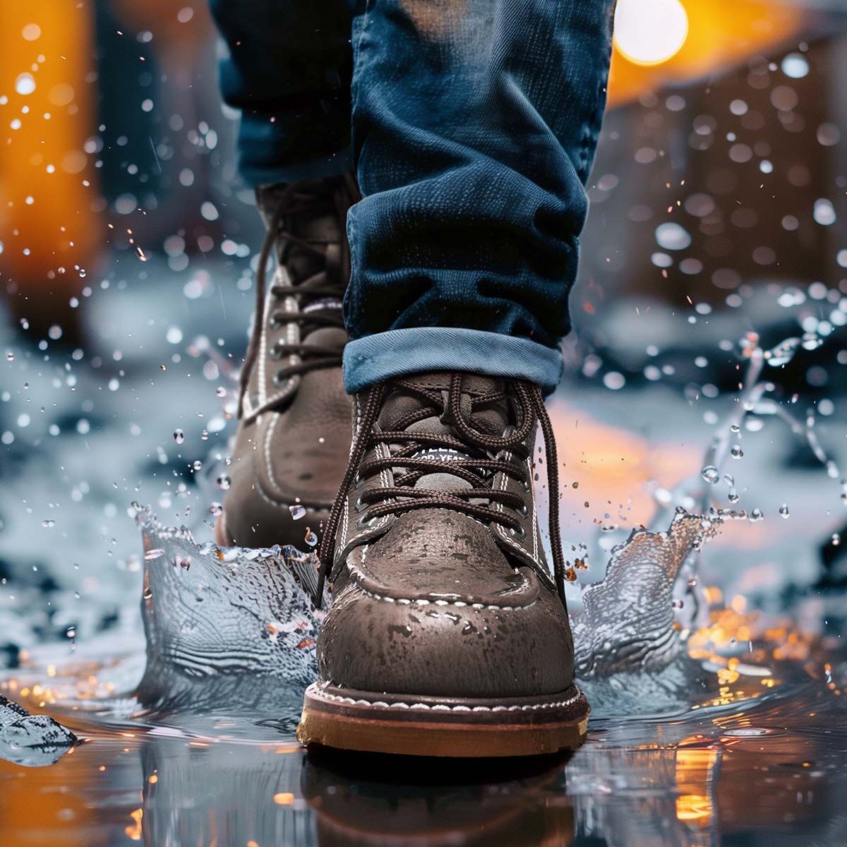 Men's AnkleGuard Work Shoes Brown image9 Men's AnkleGuard Work Shoes Brown image9