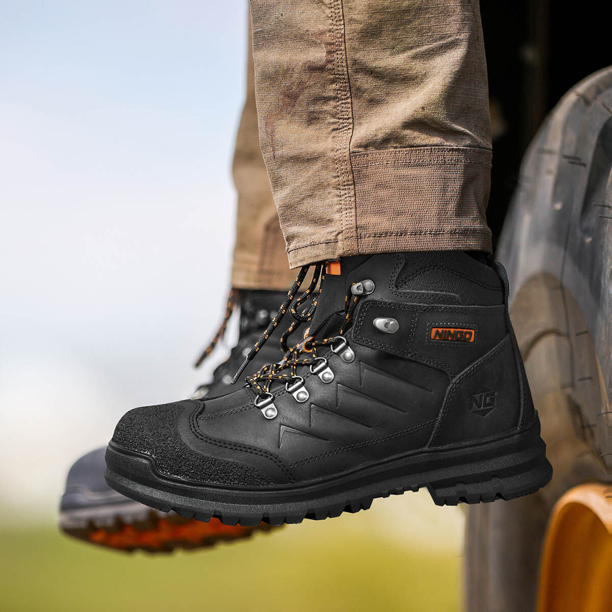 Men's TitanGuard Steel Toe Safety Boots Black image9 Men's TitanGuard Steel Toe Safety Boots Black image9