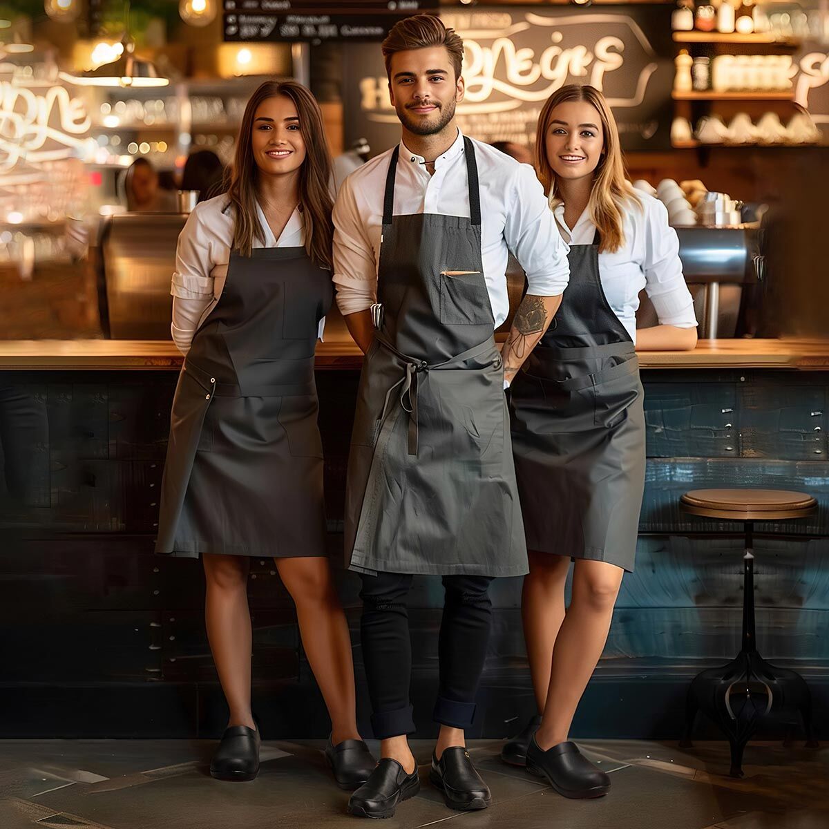 Women's Slip-on Work Shoes Black image7 Women's Slip-on Work Shoes Black image7