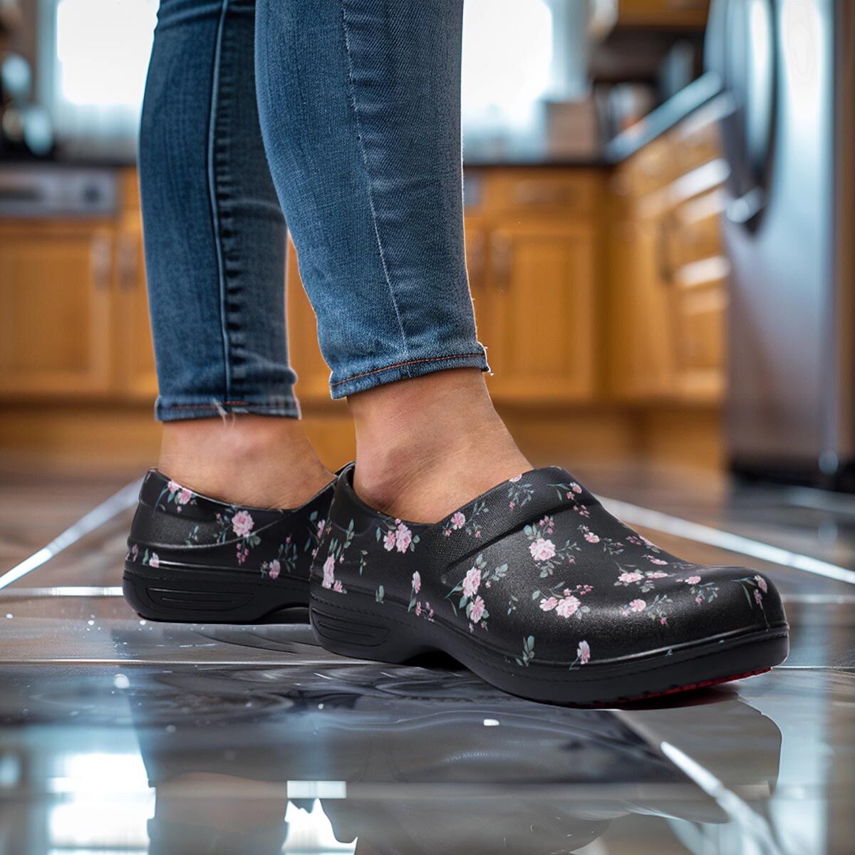 Women's Slip-on Work Shoes Printed-1 image8 Women's Slip-on Work Shoes Printed-1 image8