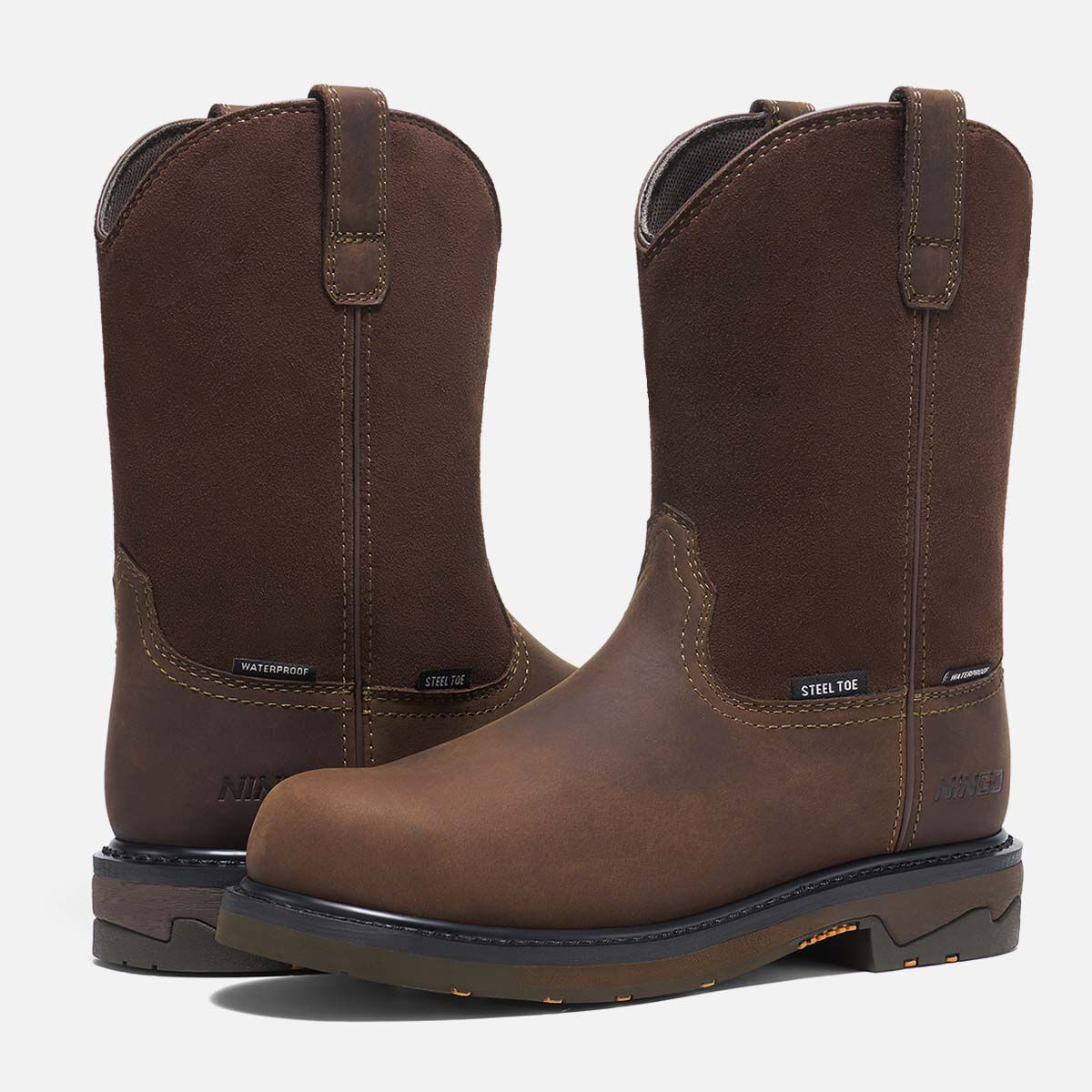 Men's Wellington Safety Boots Tan image6
