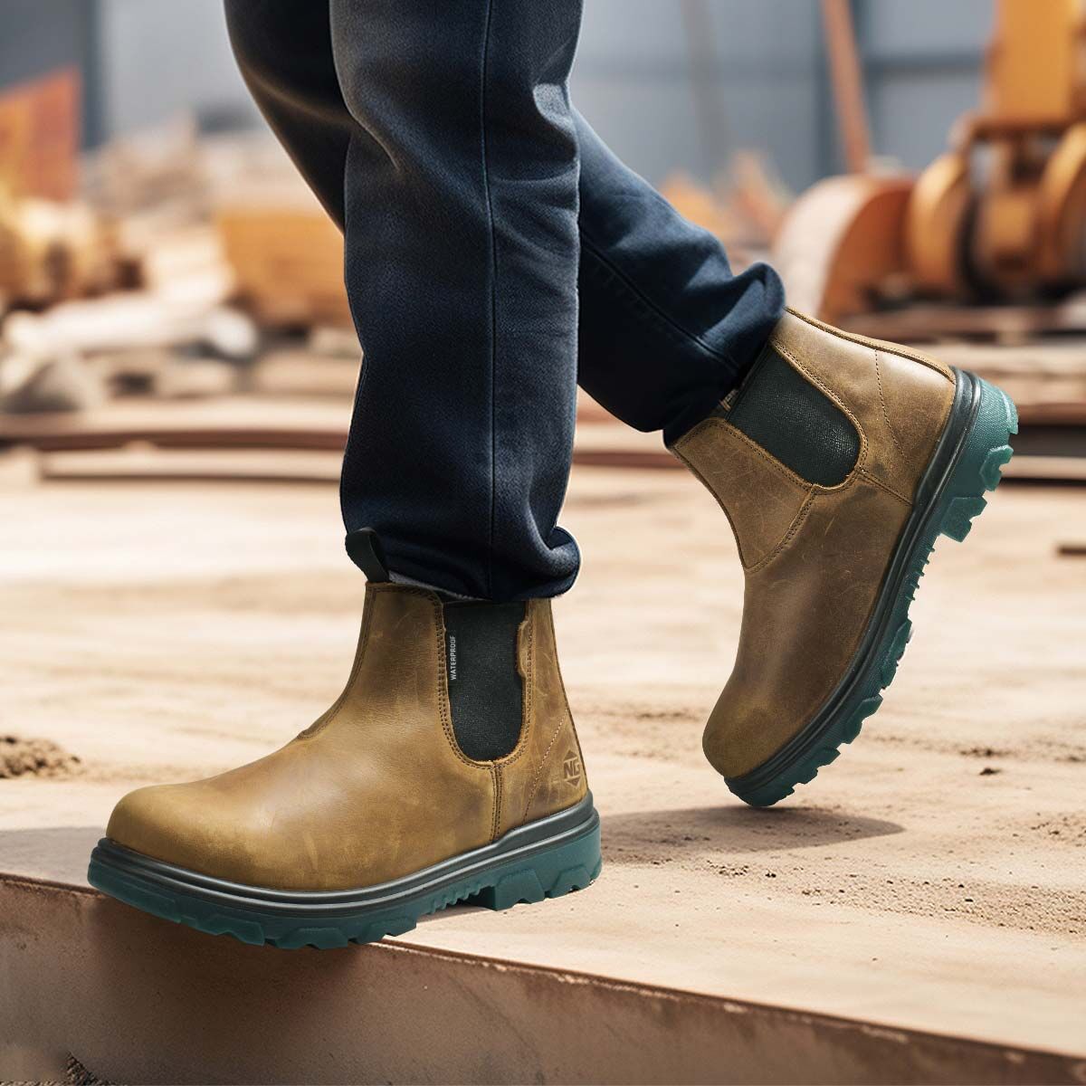 Men's HeritageForge Chelsea Safety Boots Camel image7 Men's HeritageForge Chelsea Safety Boots Camel image7