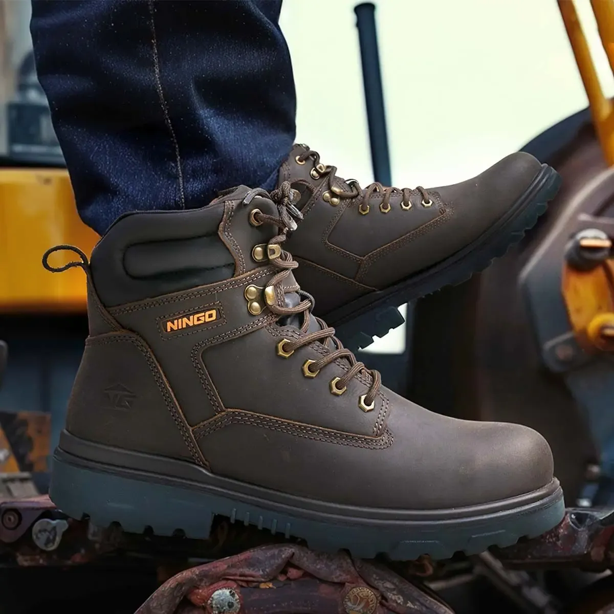 Men's TitanGuard Leather Safety Boots Construction image2