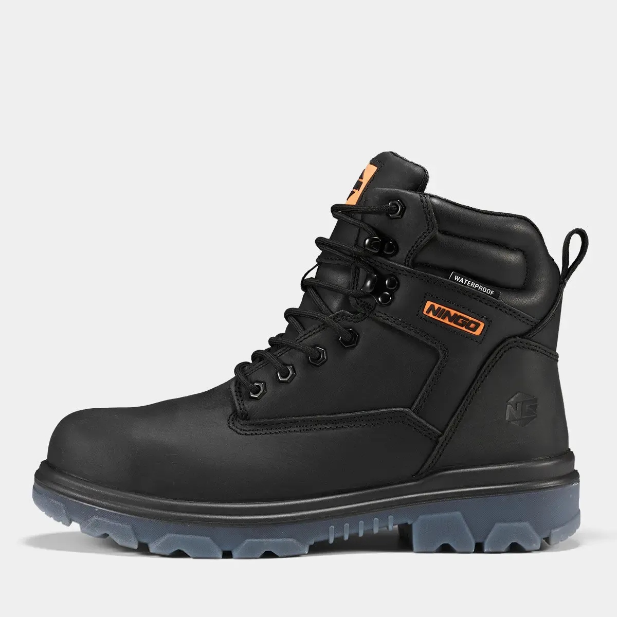 Men's TitanGuard Leather Safety Boots Black image2