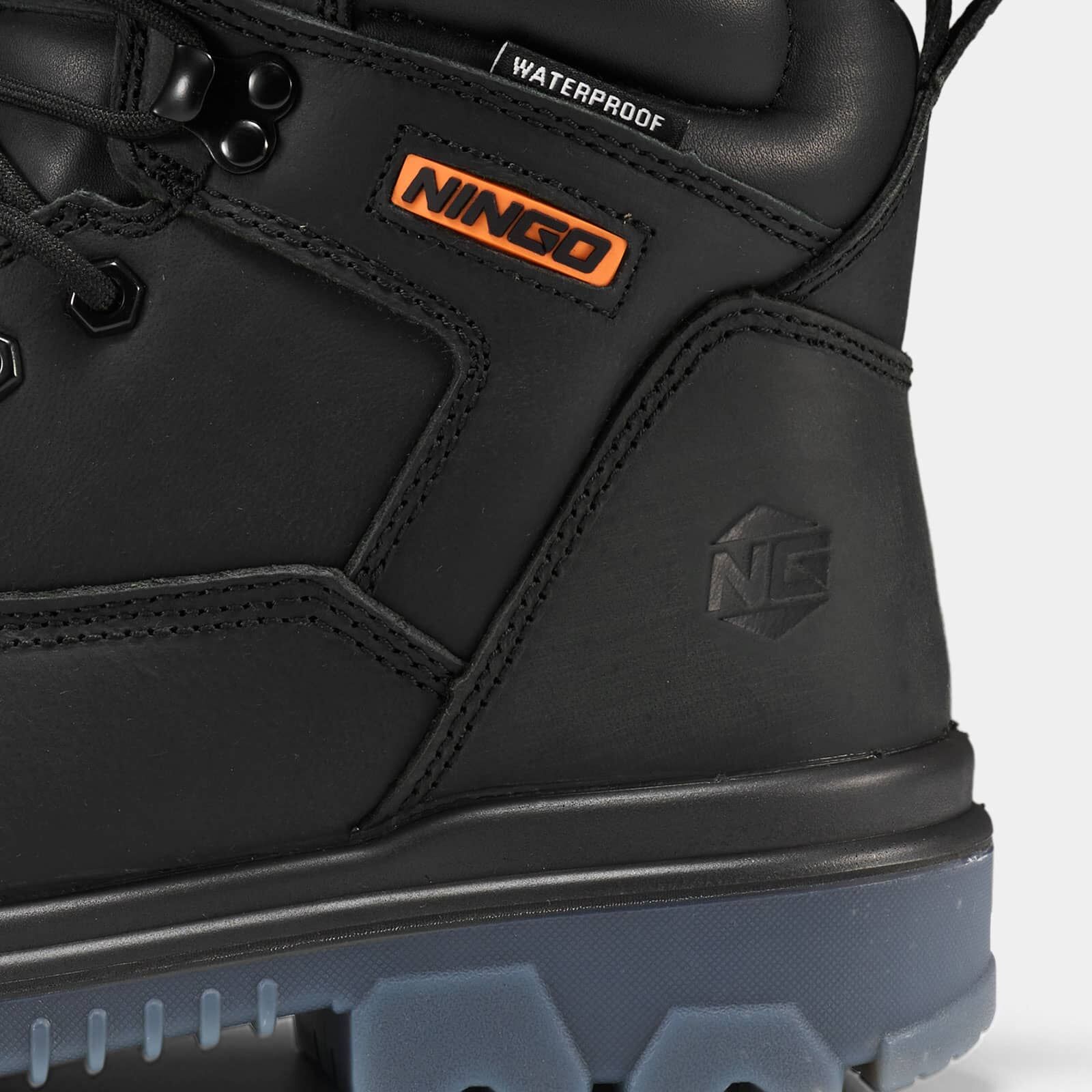 Men's TitanGuard Leather Safety Boots Black image6