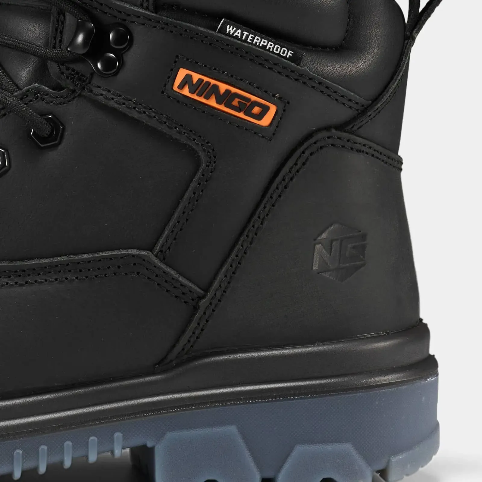 Men's TitanGuard Leather Safety Boots Black image6