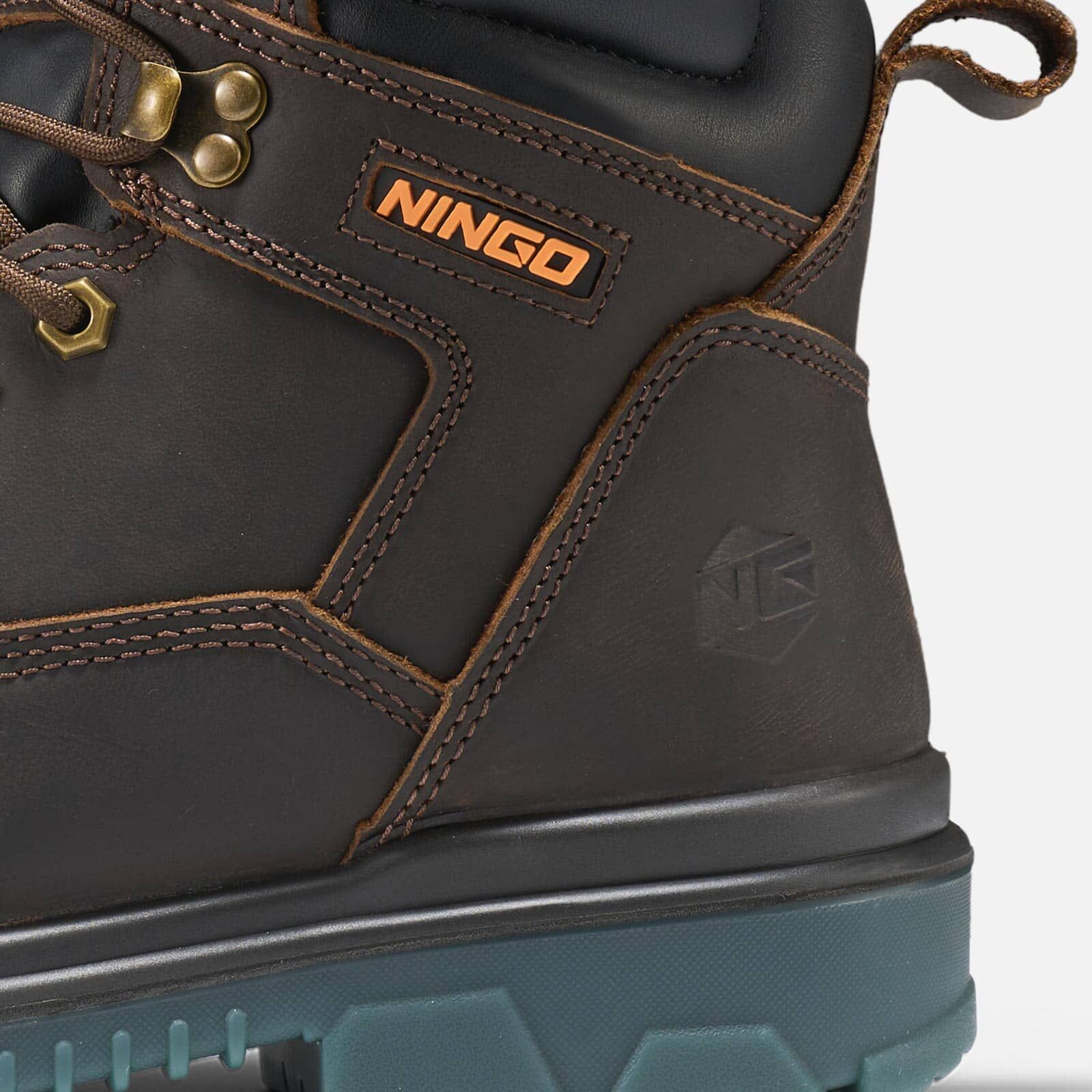 Men's TitanGuard Leather Safety Boots Brown image6
