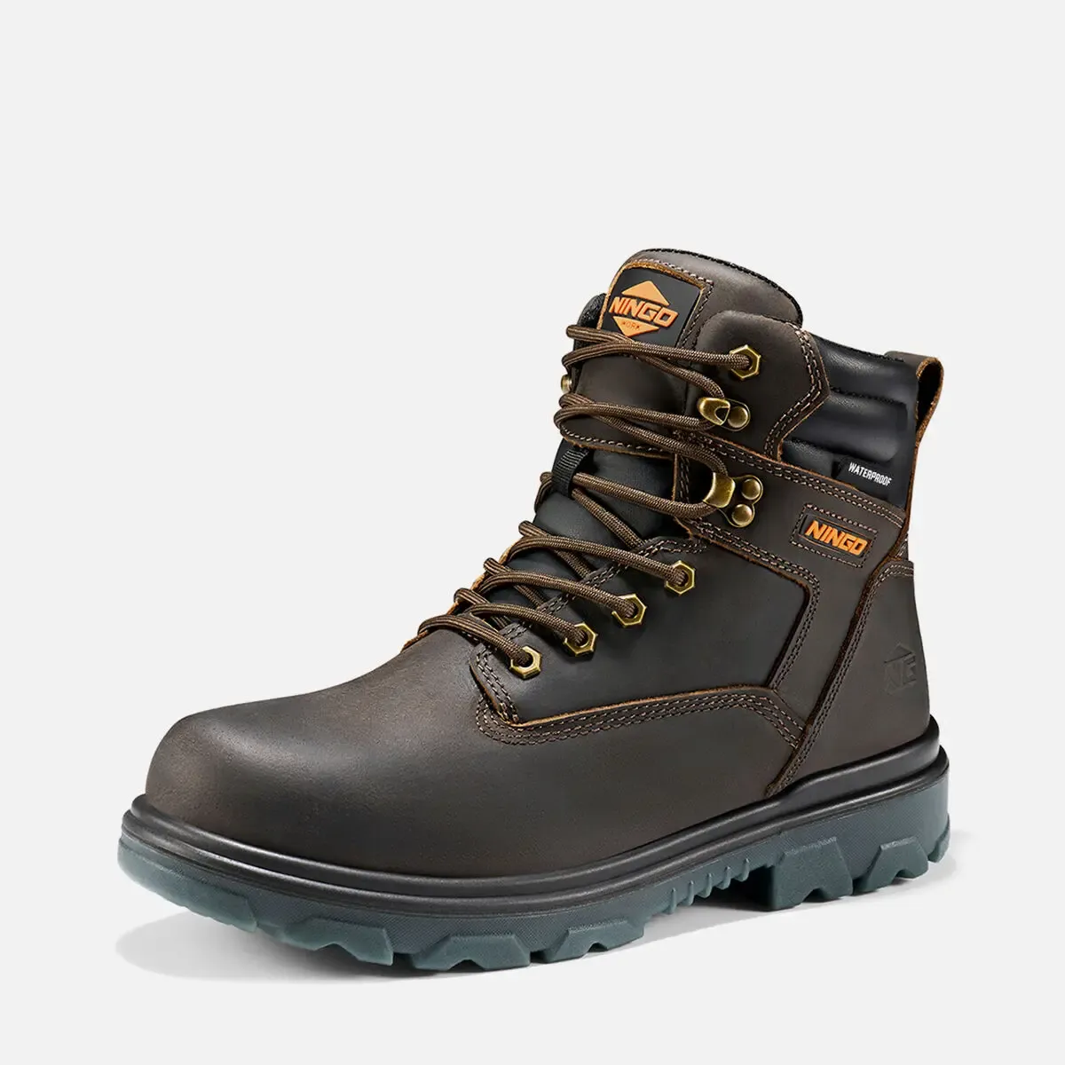 Men's TitanGuard Leather Safety Boots Brown image1 Men's TitanGuard Leather Safety Boots Brown image1