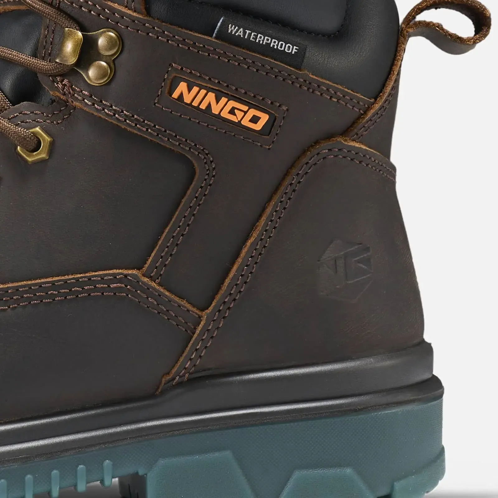 Men's TitanGuard Leather Safety Boots Brown image6 Men's TitanGuard Leather Safety Boots Brown image6