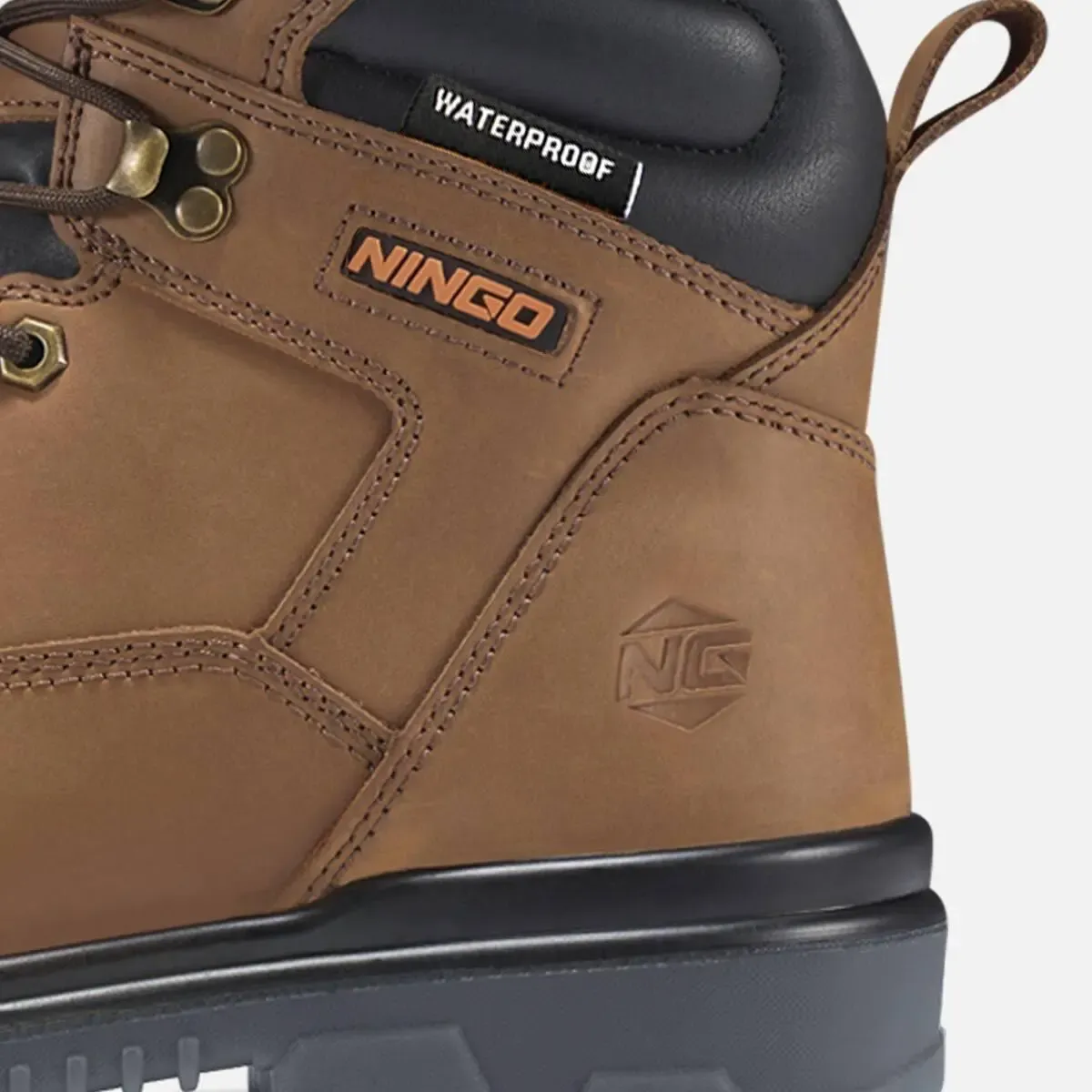 Men's TitanGuard Leather Safety Boots Camel image6