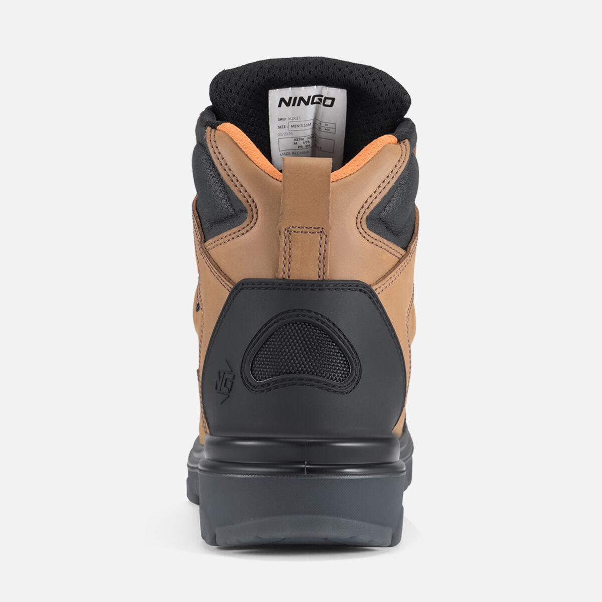 Men's TitanGuard Steel Toe Work Boots Camel image5