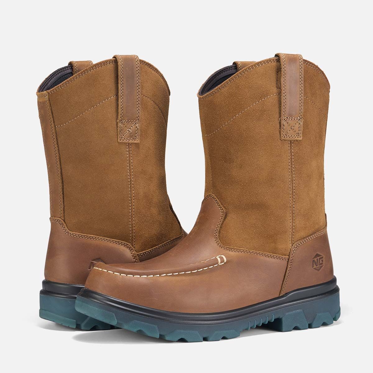 Men's Moc Toe Wellington Boots image7