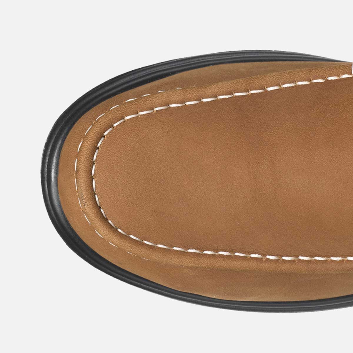 Men's Moc Toe Wellington Boots Tan image3 Men's Moc Toe Wellington Boots Tan image3
