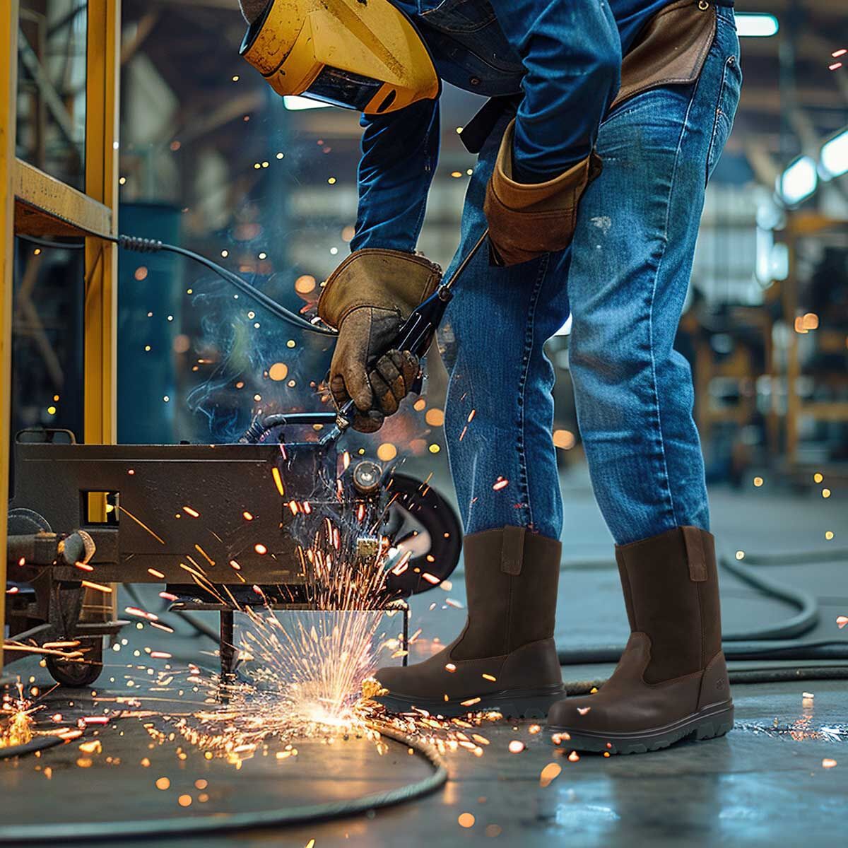 Men's HeritageForge Wellington Safety Boots Brown image7