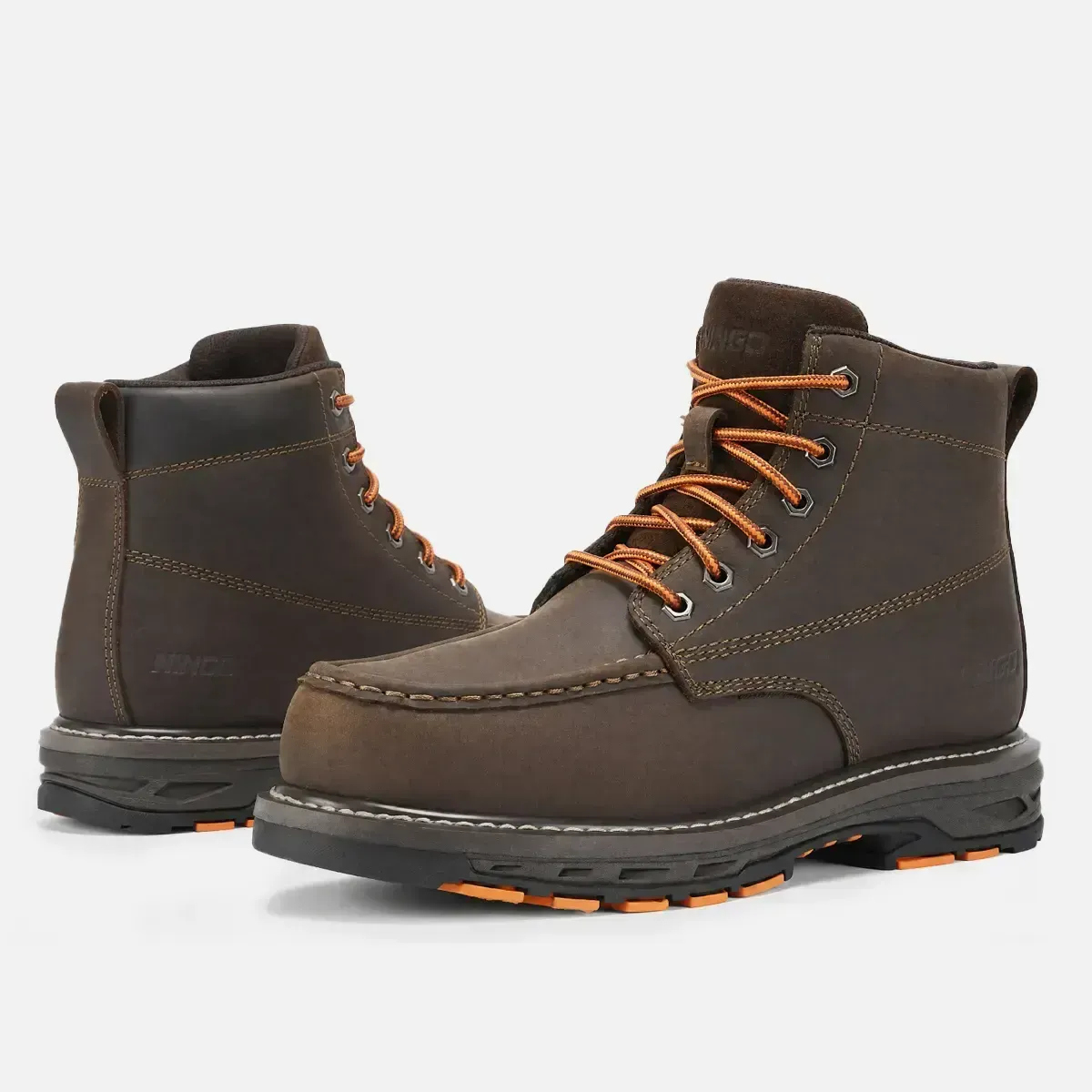 Men's Groundwork Leather Safety Boots Brown image7