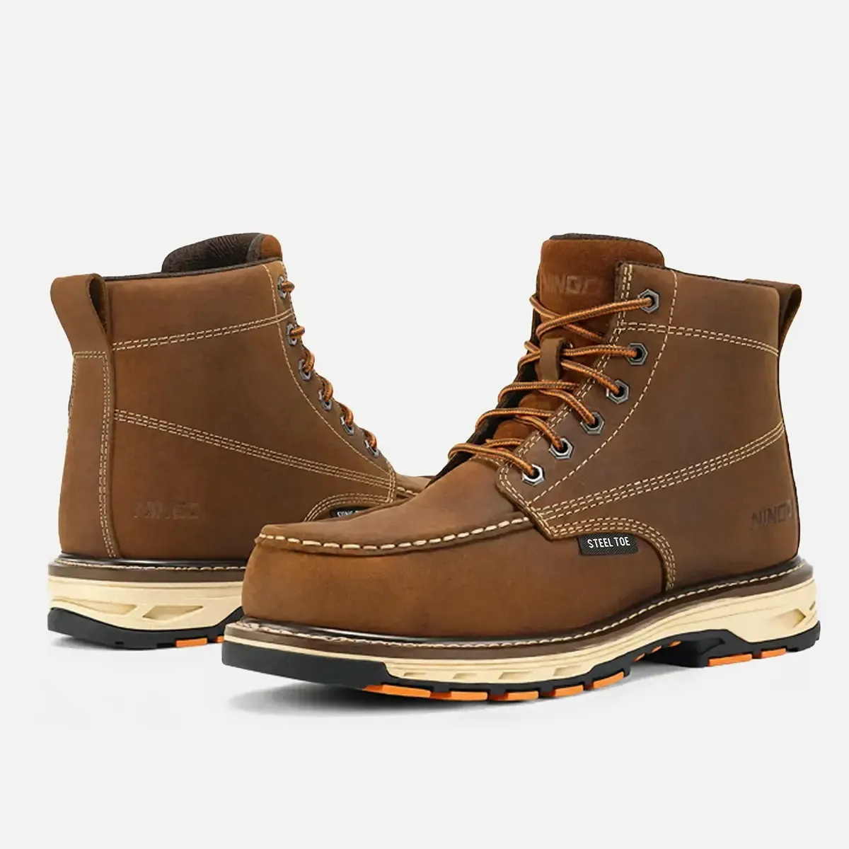 Men's Groundwork Leather Safety Boots Tan image7