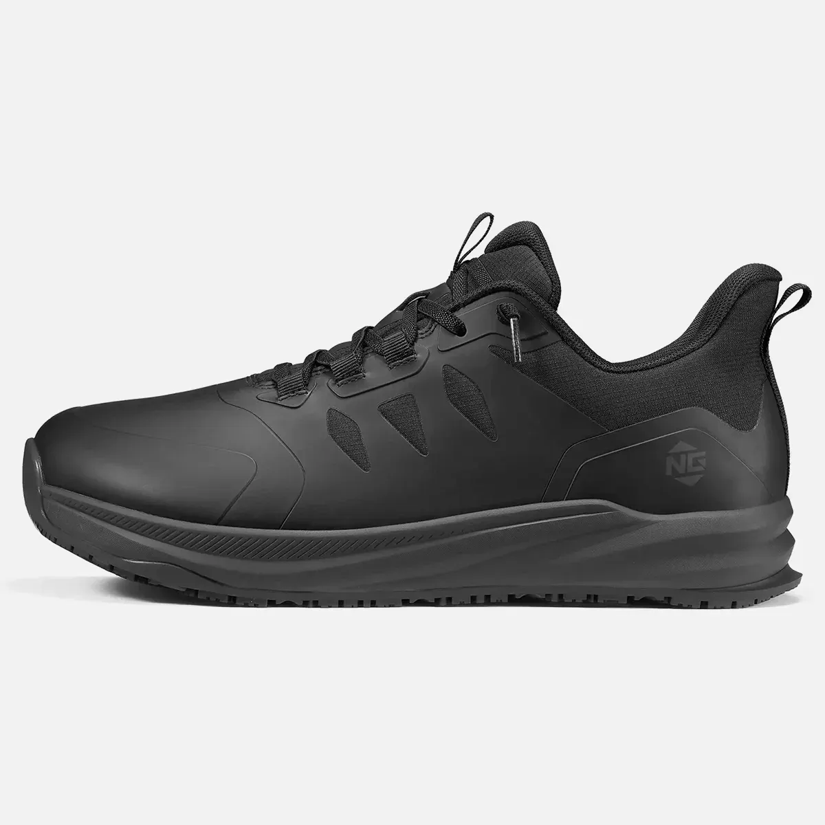 Men's HydroShield Non-Slip Work Shoes Black image2