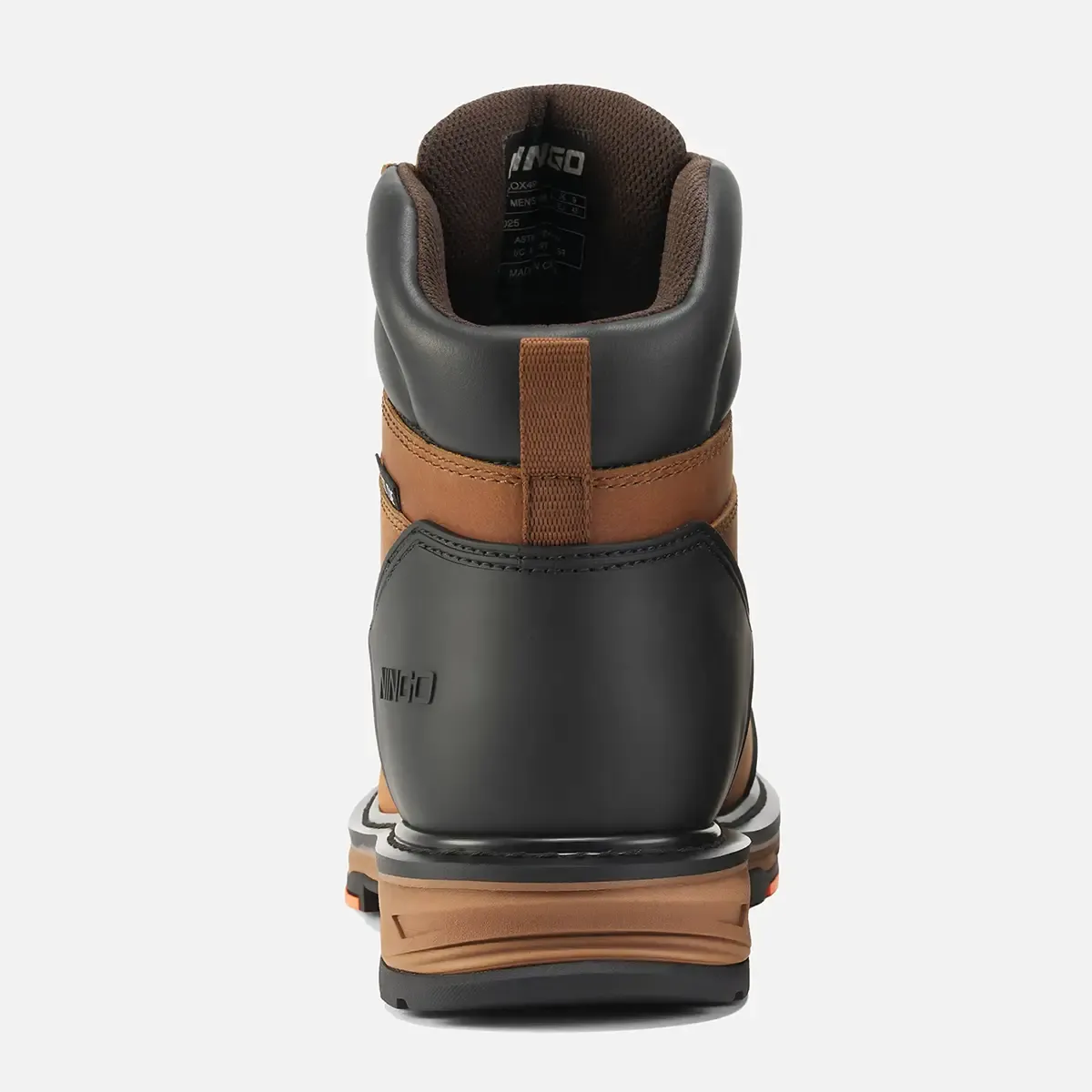 Men's Steel Toe Leather Work Boots Brown image4 Men's Steel Toe Leather Work Boots Brown image4