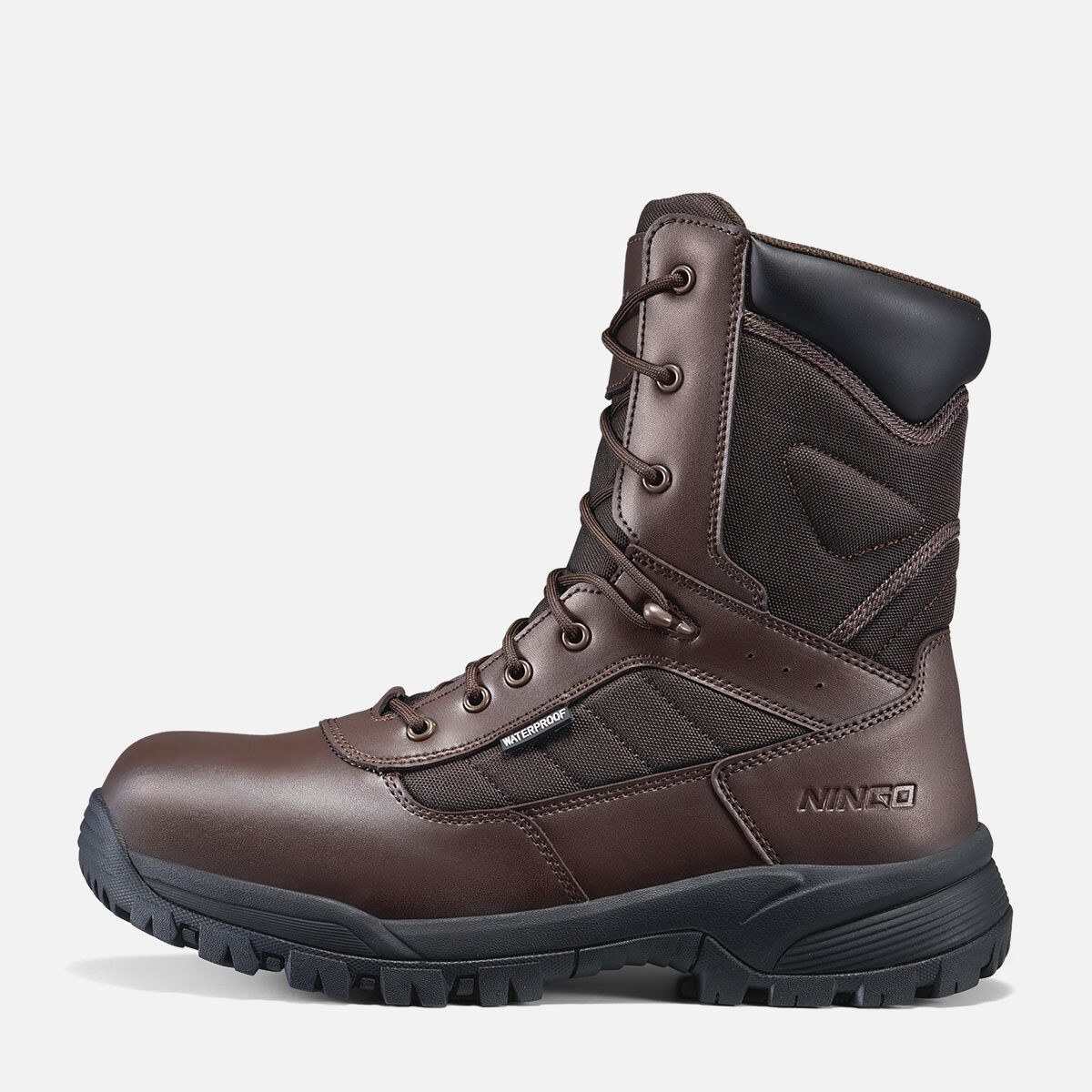 Men's Tactical Work Boots Brown image2