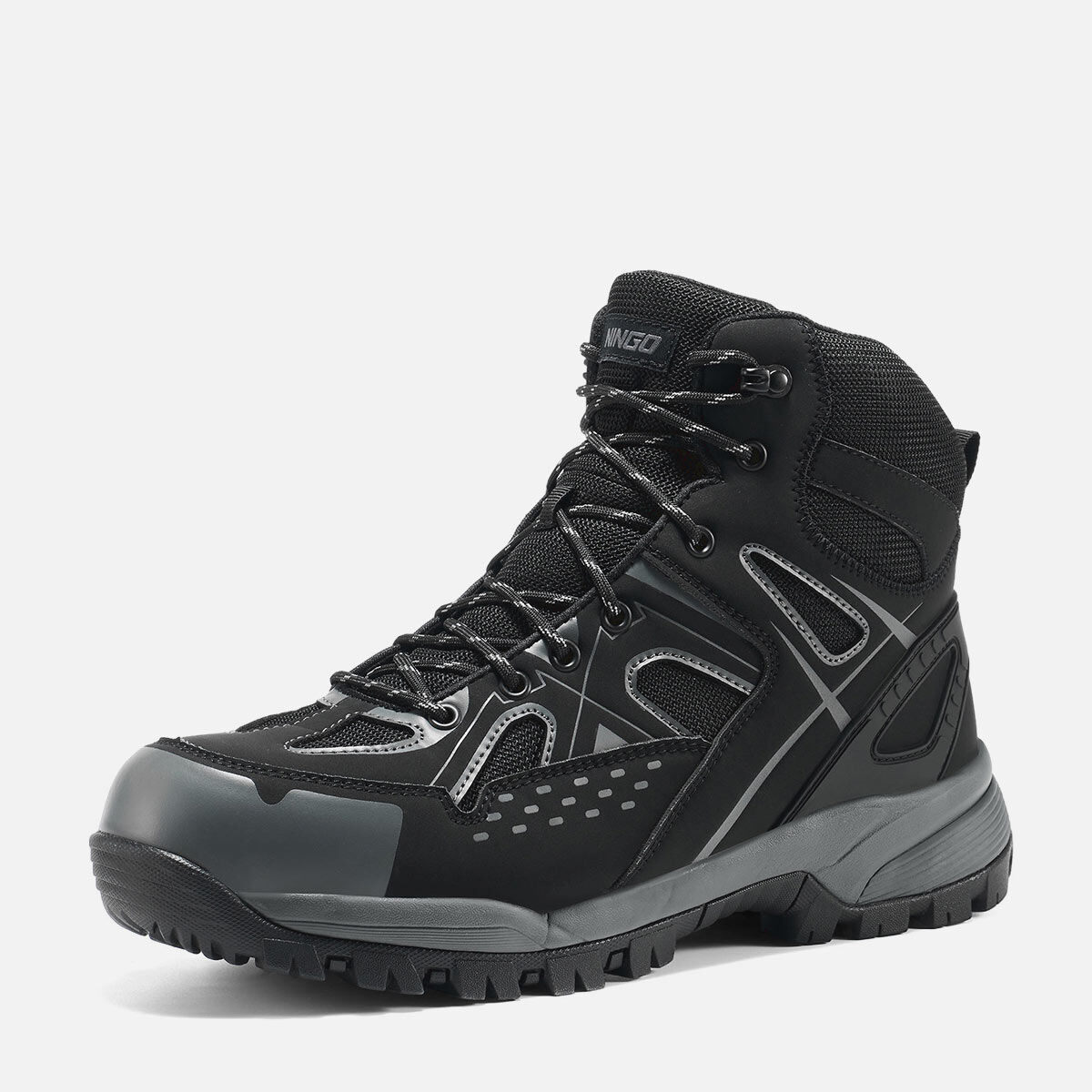 Men's Athletic Steel Toe Work Boots Black image1 Men's Athletic Steel Toe Work Boots Black image1