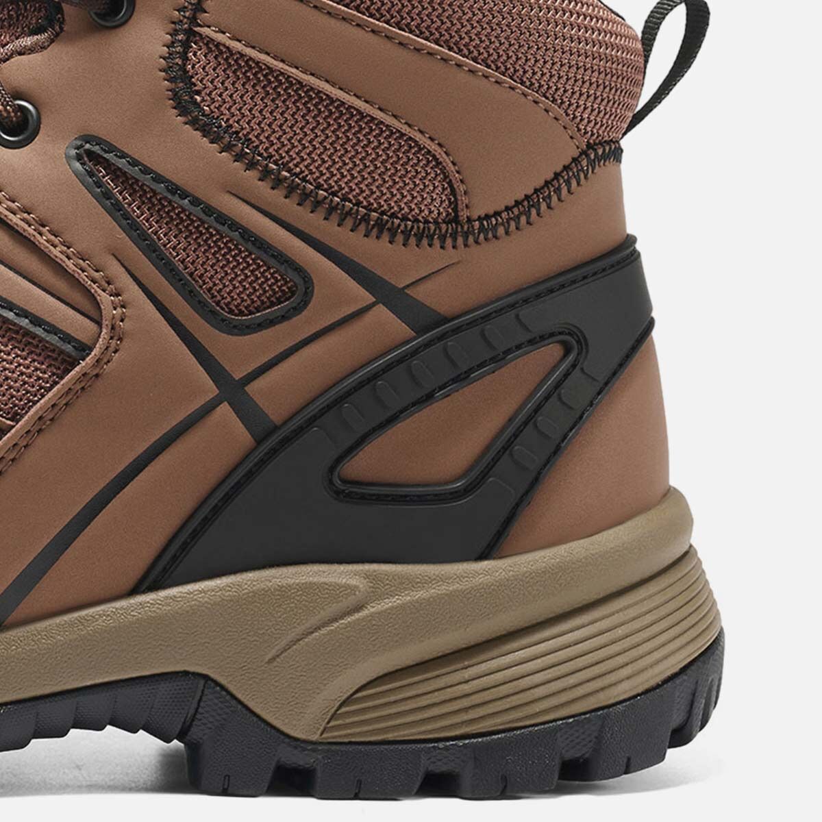Men's Athletic Steel Toe Work Boots Brown image6 Men's Athletic Steel Toe Work Boots Brown image6