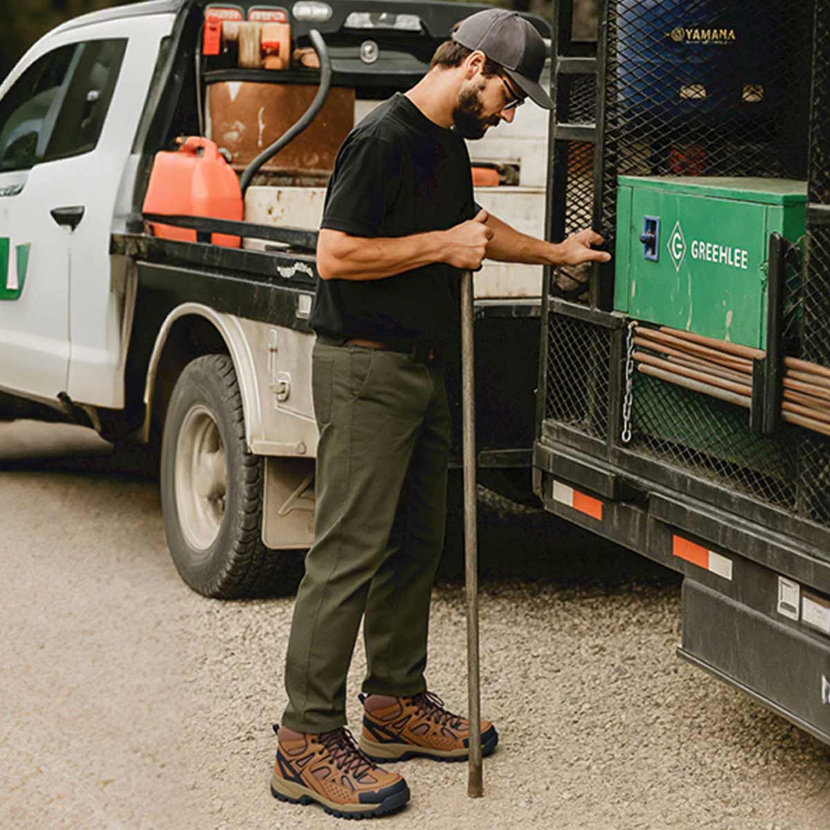 Men's Athletic Steel Toe Work Boots Brown image9 Men's Athletic Steel Toe Work Boots Brown image9