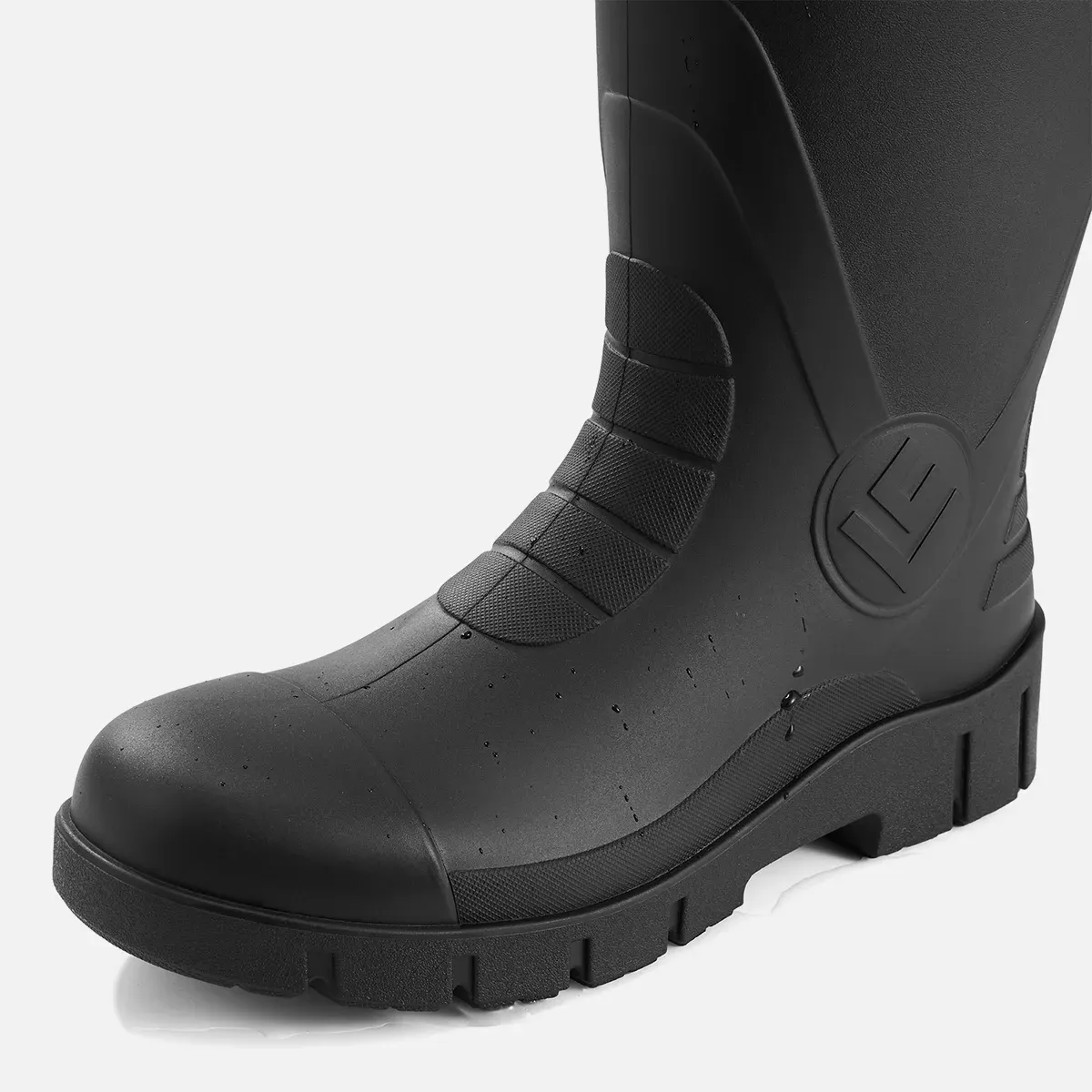Men's TerraArmor Steel Toe Rain Boots Black image3