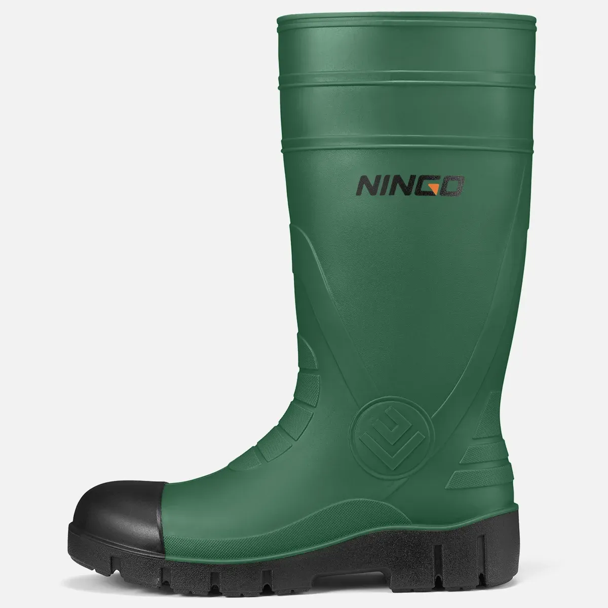 Men's TerraArmor Steel Toe Rain Boots Green image2