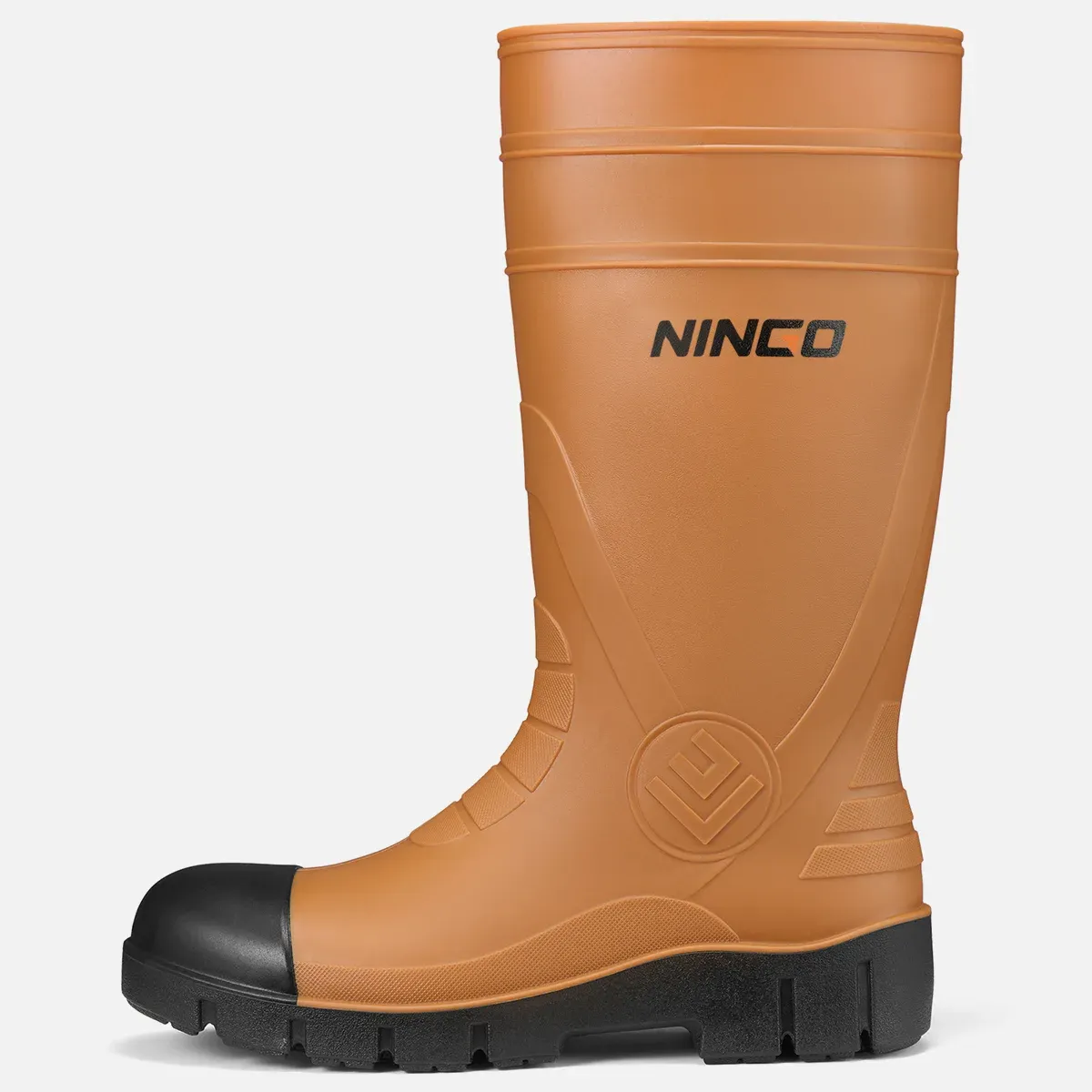 Men's TerraArmor Steel Toe Rain Boots Brown image2