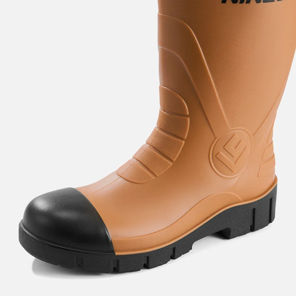 Men's TerraArmor Steel Toe Rain Boots Brown image3