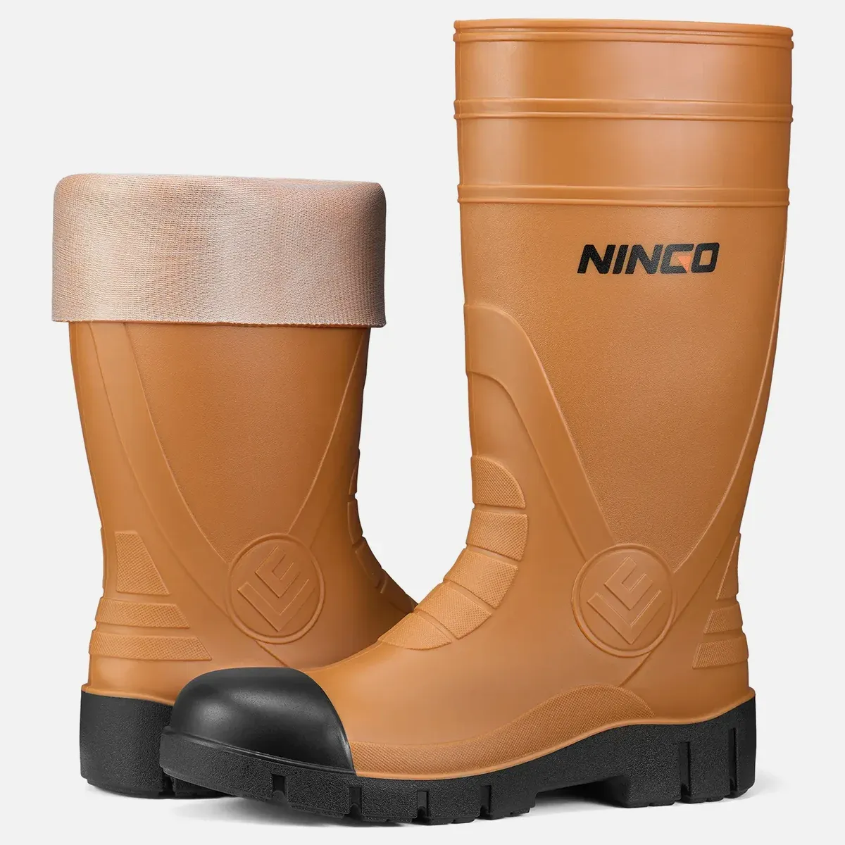 Men's TerraArmor Steel Toe Rain Boots Brown image7