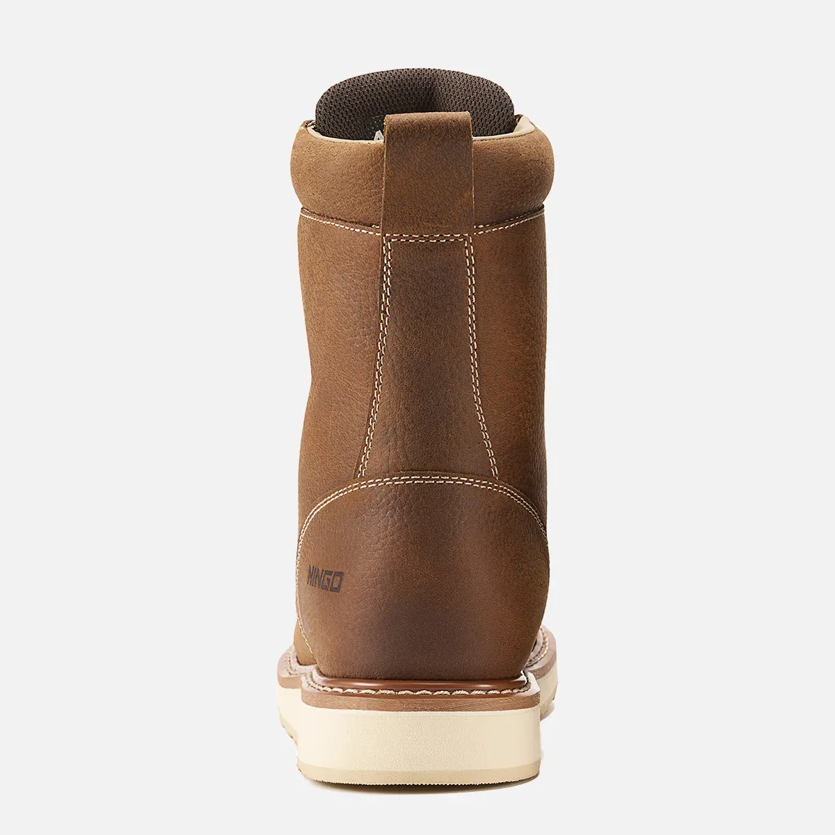 Men's Moc Toe Waterproof Safety Boots Tan image5