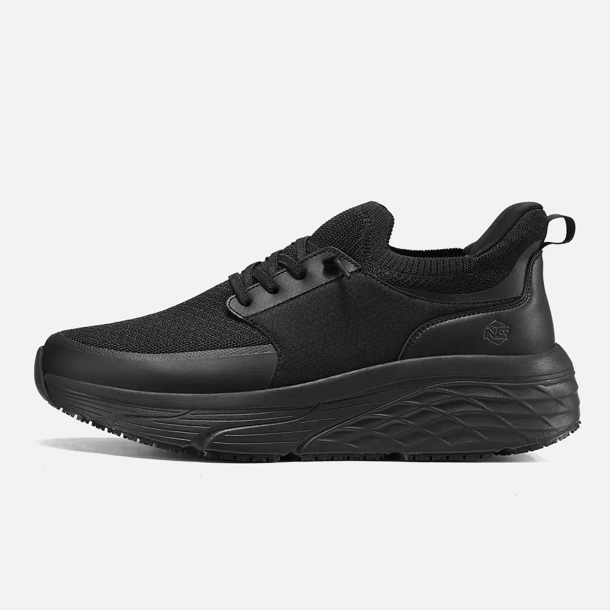Men's Slip-on Waterproof Food Service Work Shoes Black image2