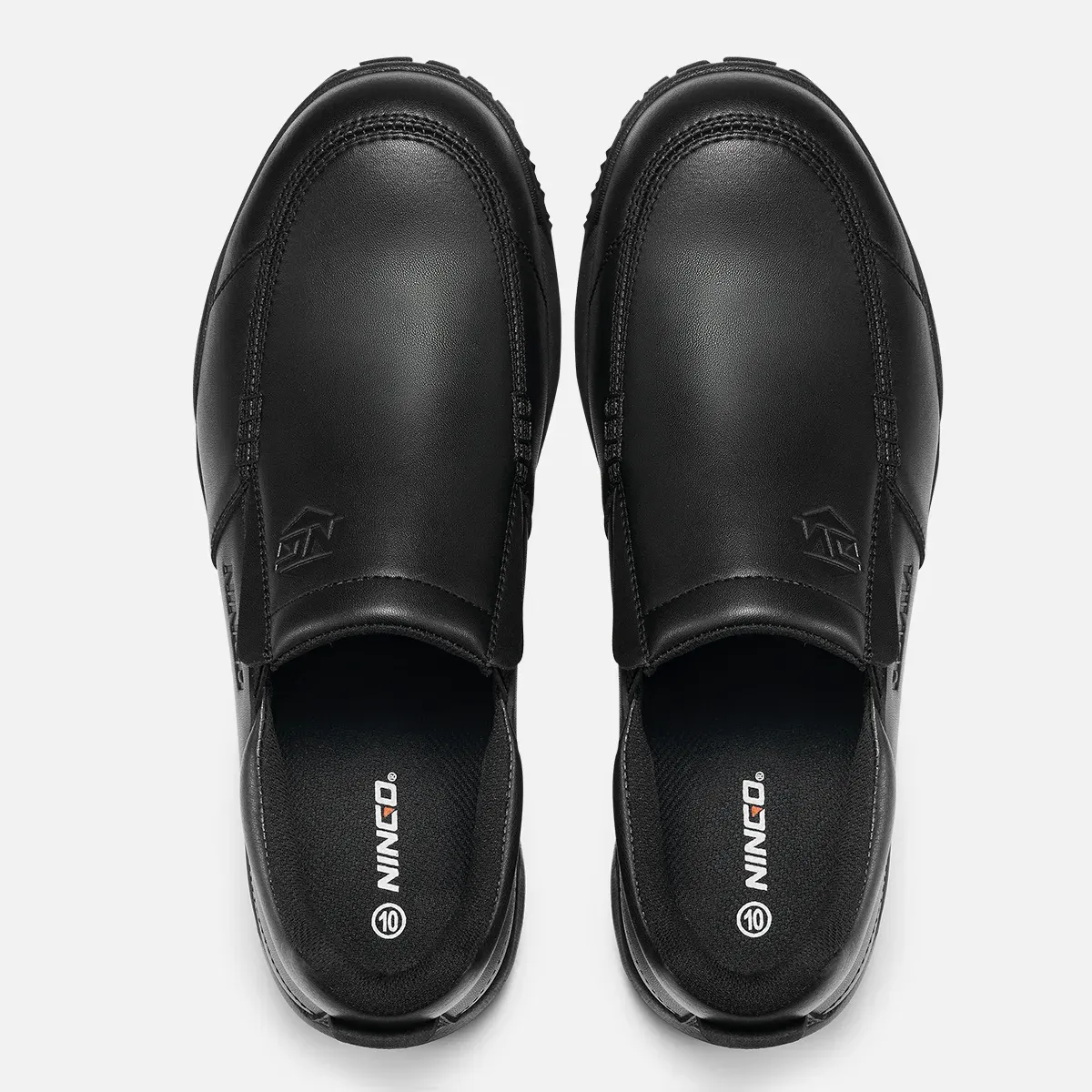 Men's GlideStride Steel Toe Work Shoes Black image4