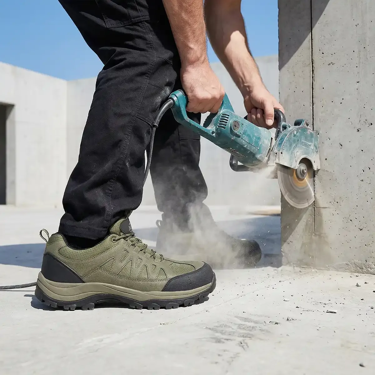 Men's AeroWeave Steel Toe Safety Shoes Green image7