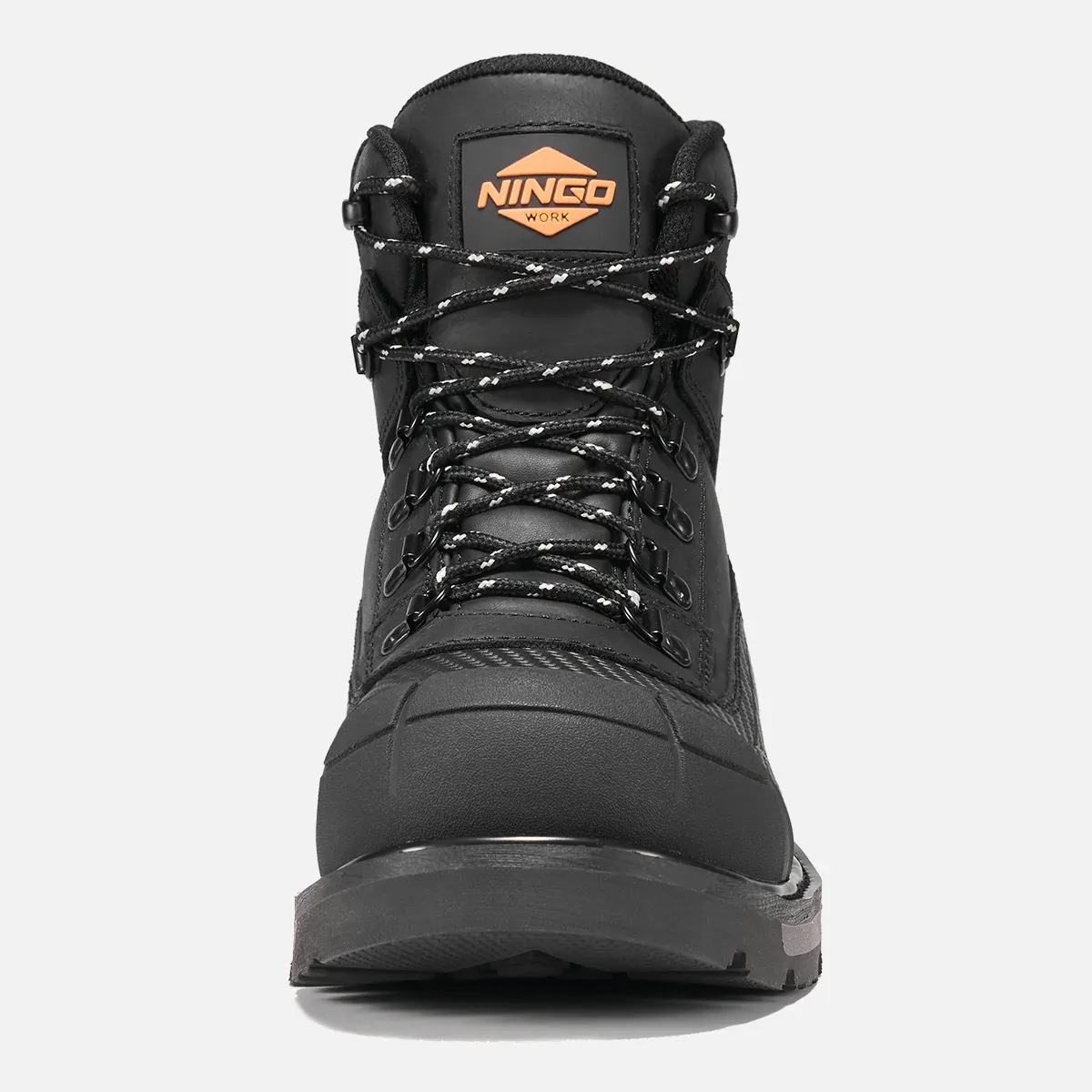Men's Dual-Defense Steel Toe Work Boots Black image4