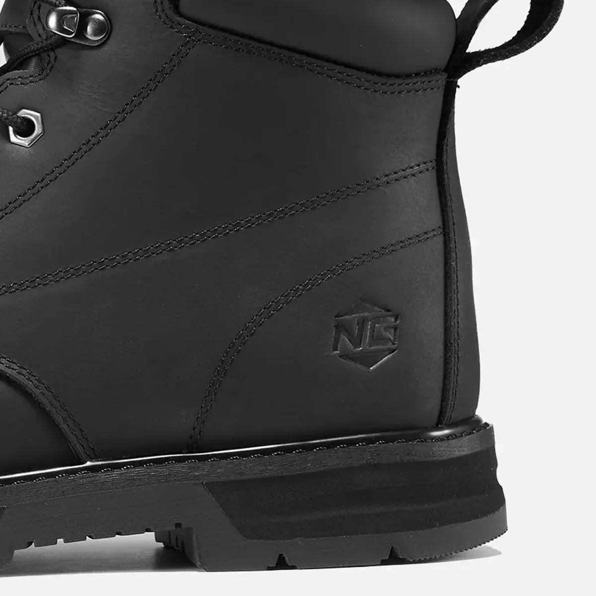 Men's RoverLeather Steel Toe Work Boots Black image6