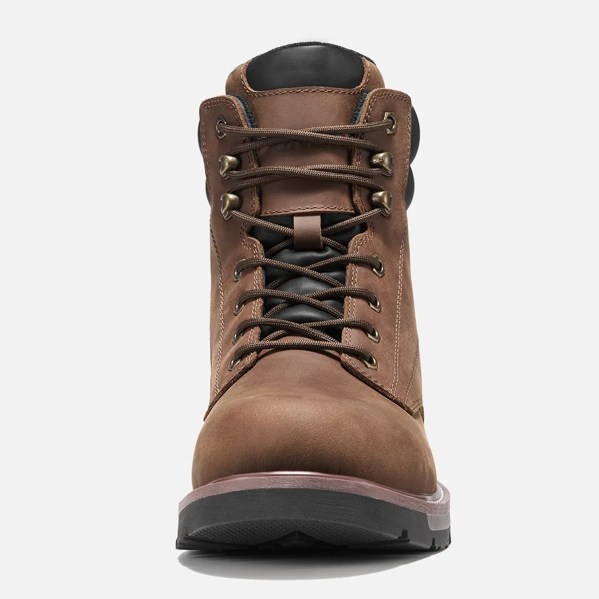 Men's RoverLeather Steel Toe Work Boots Brown image4