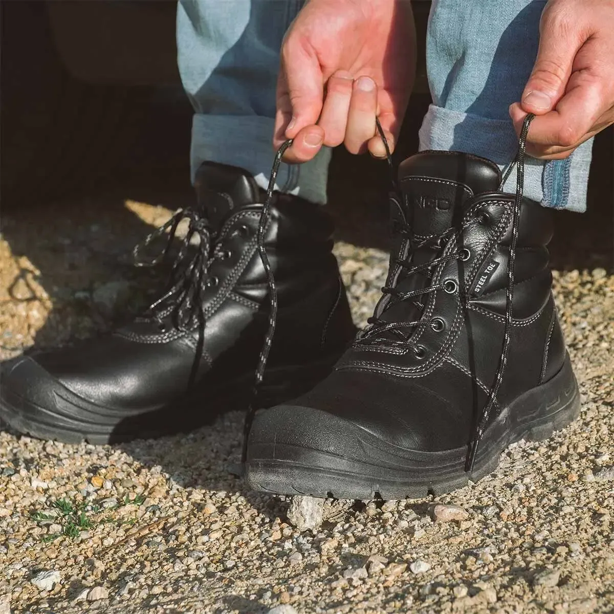 Men's Steel Toe Work Boots Construction image2