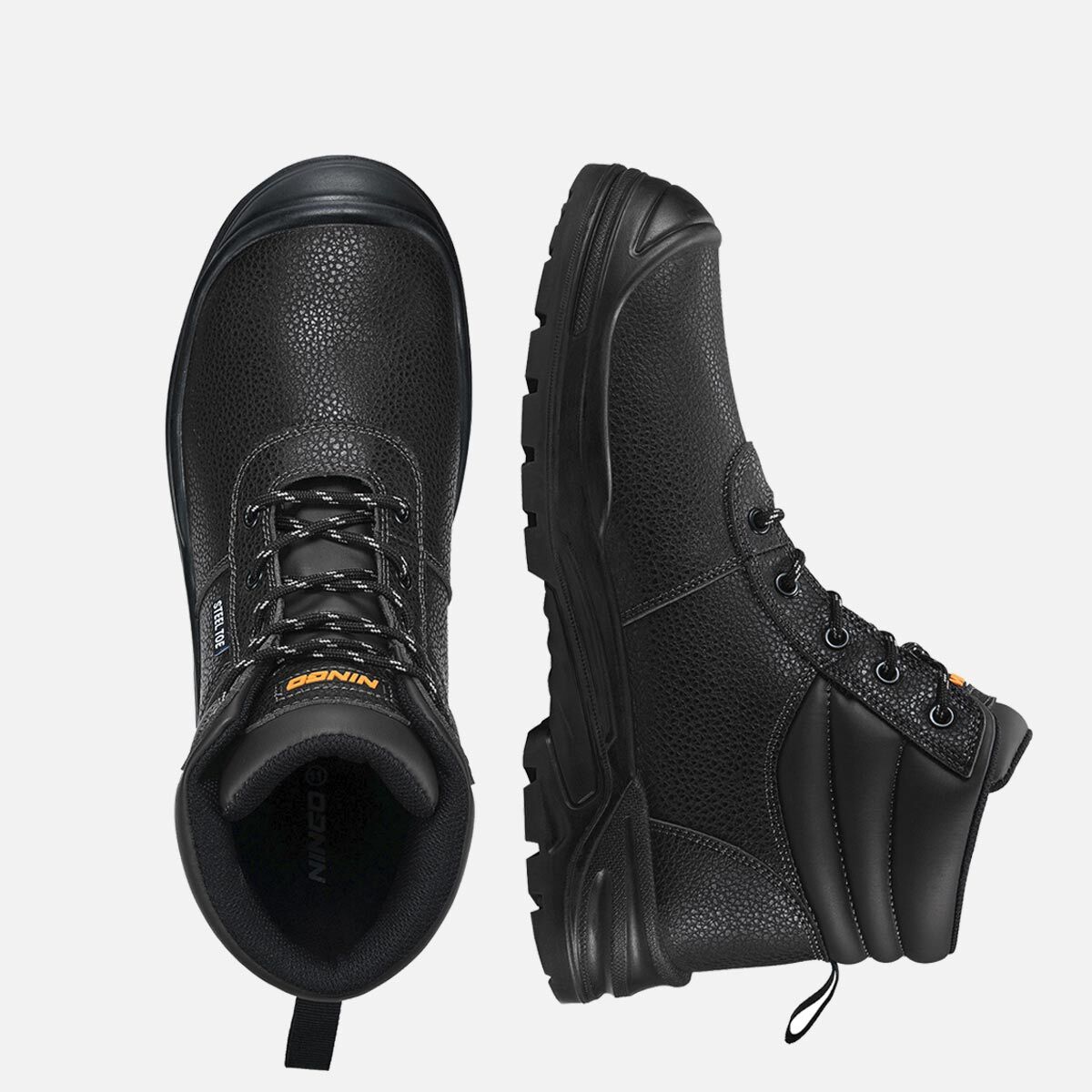 Men's Steel Toe Work Boots Grey image7 Men's Steel Toe Work Boots Grey image7