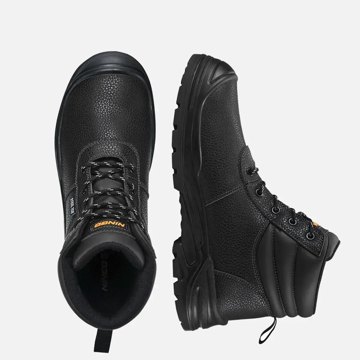 Men's Steel Toe Work Boots Grey image7