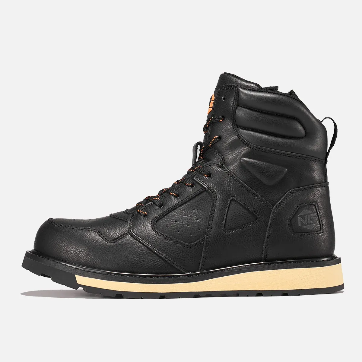 Men's IronArc Steel Toe Side-Zipper Work Boots Black image2